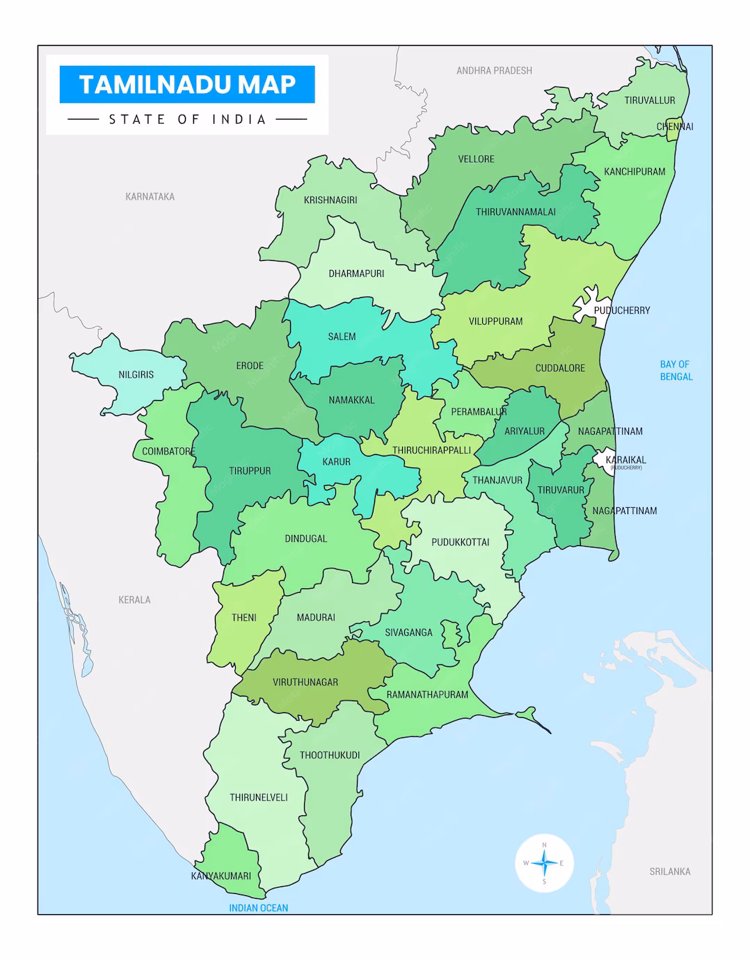 Tamil Nadu Maps